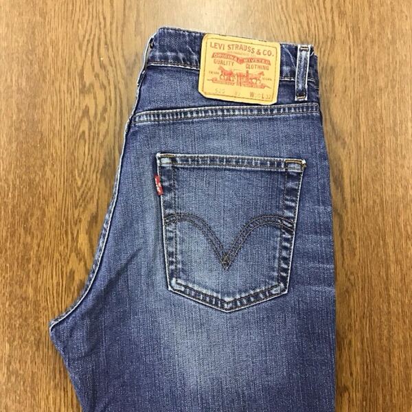 【GF182】Levi's 525 89 W30 L32 色落ち加工 ブーツカット ジーンズ デニムパンツ ストレッチ生地 ブランド古着 リーバイス525 89 送料無料
