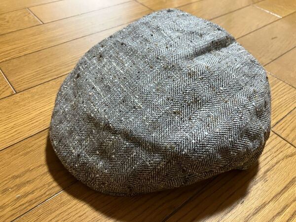 Gottmann ヘリンボーン 春夏用ハンチング グレー系 ゴットマン