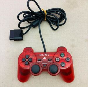 プレイステーション2 DUALSHOCK2 レッド 純正コントローラー A24 SONY / ソニー PS2 Playstation 2 プレステ2 ゲーム