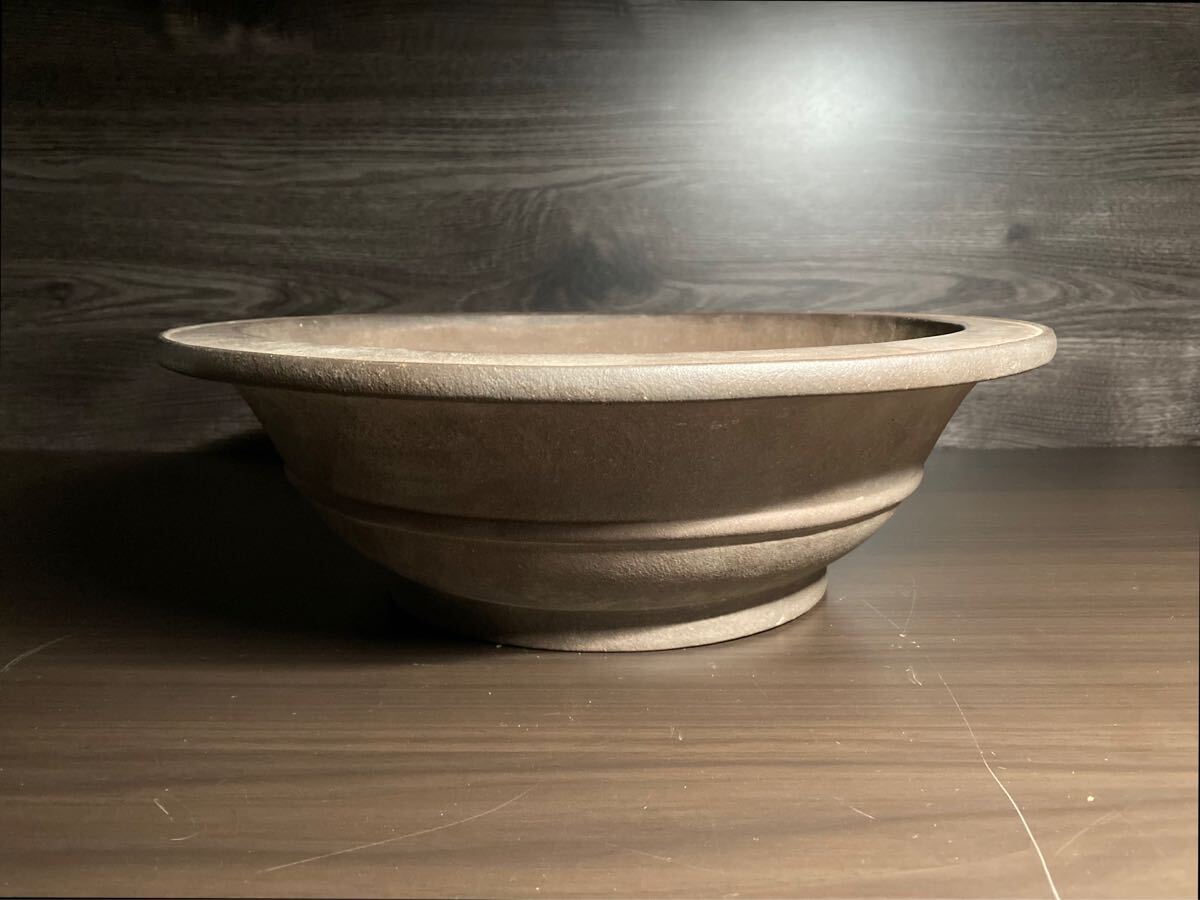 中国宜興 中国鉢 盆栽鉢 代理出品 紫砂 紫泥(色絵磁器)｜売買