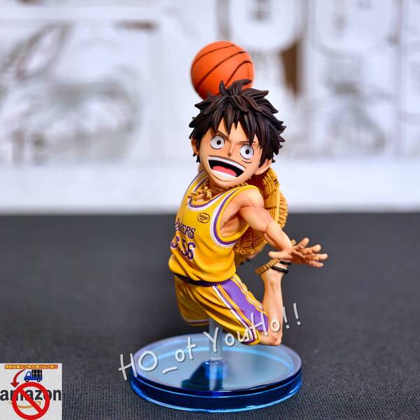 国内即日発送 ONEPIECE ワンピース フィギュア モンキー・D・ルフィ バスケットボール 紫金ドリームチーム YZ スタジオ GK完成品 POP.O.P