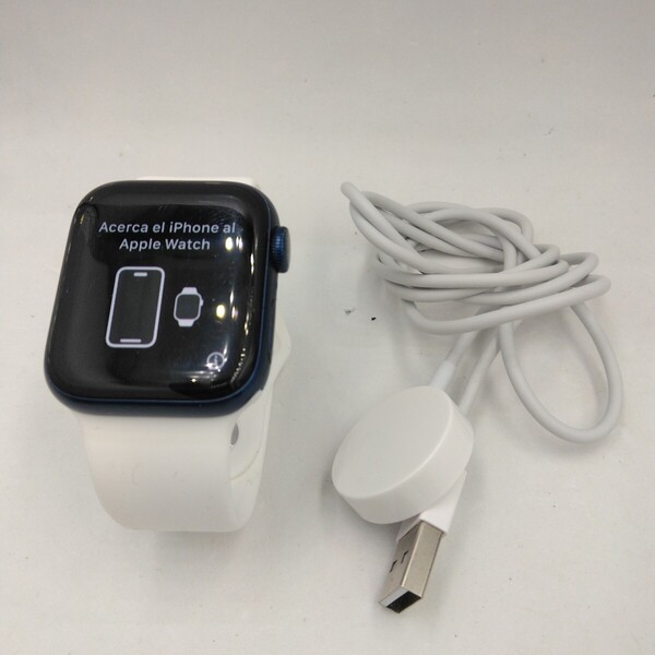 中古 Apple Watch series6 40mm ブルー GPSモデル アルミニウム バンド 充電器付き