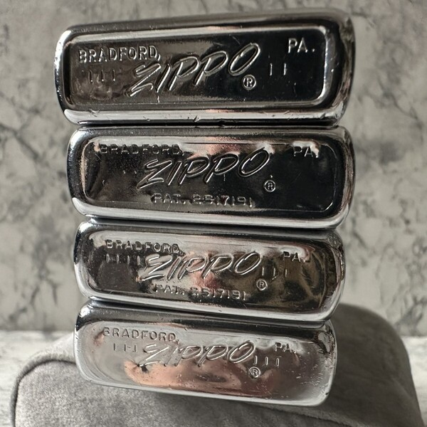 zippo まとめ売り 4個セット 1968 1967 1963 1969 逆打
