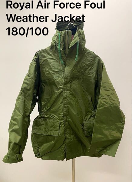 英国軍 70s RAF Foul weather Jacketジャケット180/100 L XLミリタリー ロイヤル エアフォースPCSビンテージMK4ベルスタッフMK3ナイロンM65