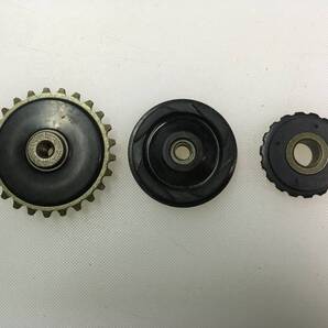 横型6V/12Vエンジン用カムチェーンガイドローラー3点セット 検)C50C70C90カブモンキーシャリーDAX50DAX70ソロA4