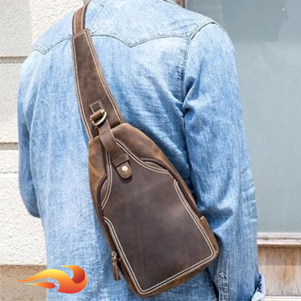 手仕上げの美 ダークブラウン ボディバッグ 斜め掛け ショルダー iPad収納 イタリア牛革 手作り エイジング 左右利き バイク お洒落 バッグ