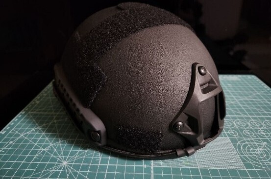 NIJ-Ⅲa(レベル3a) 実物 防弾ヘルメット、55㎝~62㎝/BKカラー、タクティカルヘルメット FAST OPS