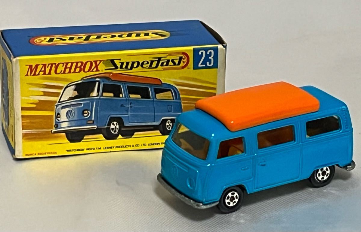 ミニカー　マッチボックス　23 フォルクスワーゲン・キャンパー マッチボックス 23 フォルクスワーゲン キャンパー 1970年