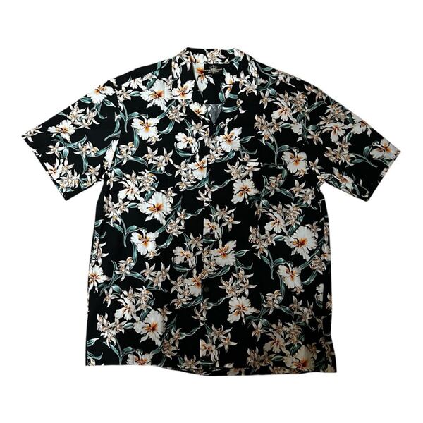 未使用 HAWAII製 ROYAL CREATIONS ハイビスカスアロハ XL