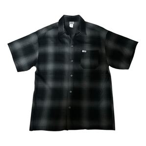良品 USA製 CalTop カルトップ オンブレ 半袖シャツ M 黒