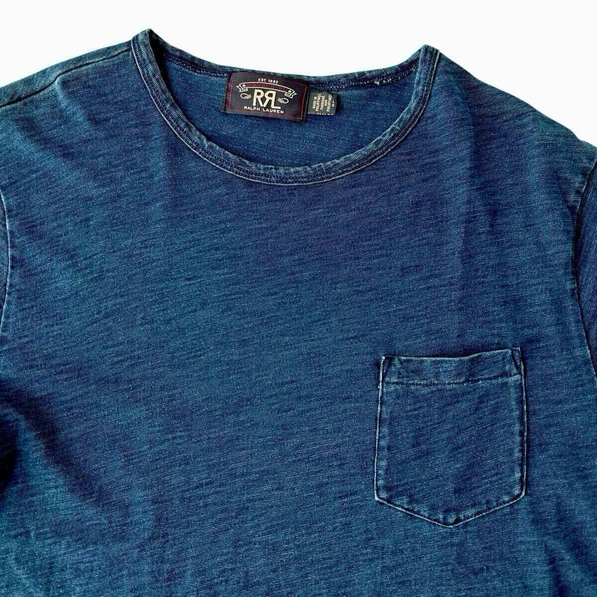 インディゴ ジャージ ポケットTシャツ 3色【RRL】ヴィンテージ風 Yahoo!オークション -「インディゴ tシャツ ポケット」(RRL) (た