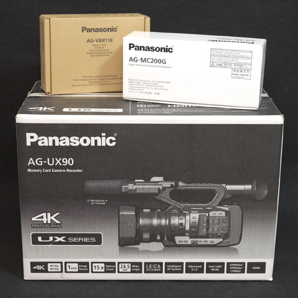 AG-UX90★Panasonic/高画質4K 業務用ビデオカメラ ダブルSDメモリーカードスロット ライカレンズ/光学15倍ズーム 3つのマニュアルリング