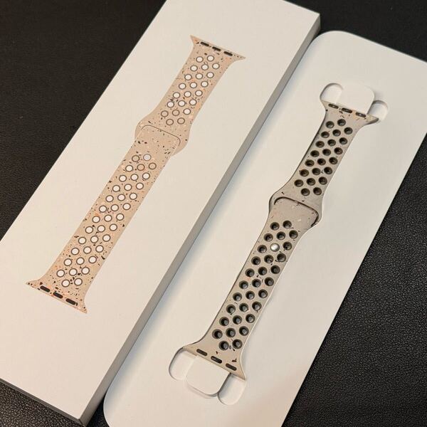 ☆即決 美品 純正 Apple watch Nike デザート ストーン NIKE ナイキ スポーツバンド 42mm 41mm 40mm 965