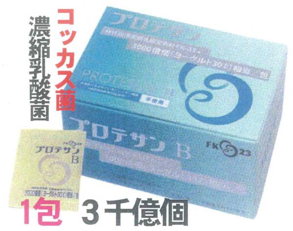 プロテサンB 31包入x1箱(会員特価2500円↓下記)・濃縮乳酸菌コッカス1包3千億個・ニチニチ製薬