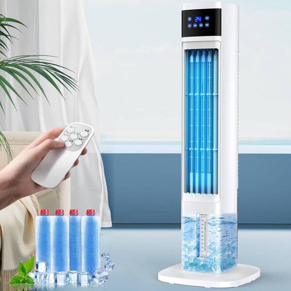 冷風機 強力 冷風扇 【タワー型 4個保冷バッグ】タワーファン 冷風 4L大容量