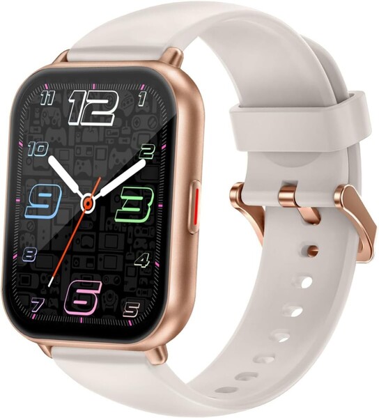 RUIMEN スマートウォッチ 通話機能付き レディース Smart Watch iPhone アンドロイド対応 女性生理周期管理 歩数計 腕時計 着信通知