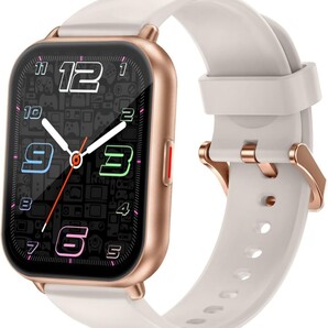 RUIMEN スマートウォッチ 通話機能付き レディース Smart Watch iPhone アンドロイド対応 女性生理周期管理 歩数計 腕時計 着信通知