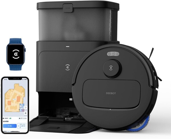 ECOVACS(エコバックス) DEEBOT N30 Pro OMNI ロボット掃除機 水拭き両用 10000Pa強力吸引 エッジ清掃 毛絡み除去システム2.0 自動ゴミ収集