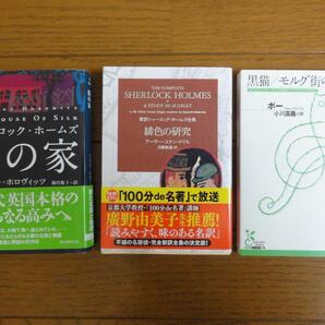 3冊セット 「緋色の研究」 「黒猫/モルグ街の殺人」 「絹の家」