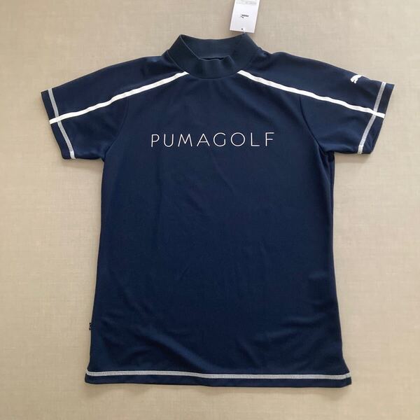 サンプル品 PUMA ゴルフ 半袖モックネックシャツ ◆ M ◆ 633367 ネイビー プーマ
