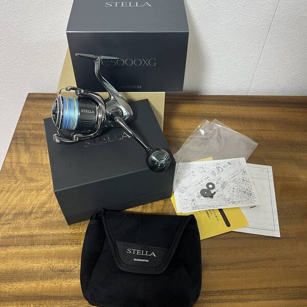 新品未使用 シマノ(SHIMANO) スピニングリール 22 ステラ C5000XG PE2.0 新品付き