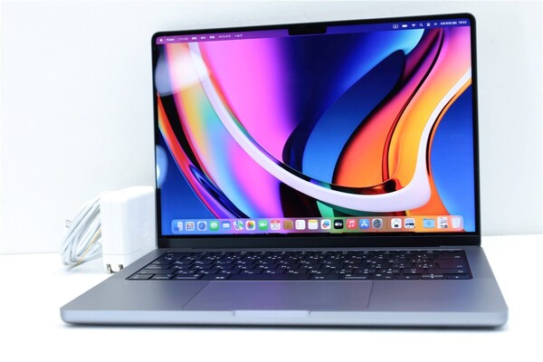 充放電180回★超美品 6月4日新規 14型 ★Apple MacBook Pro★年式2021 A2442 ★M1 MAX 10コア24コアGPU メモリ32GB SSD:512GB 16022F