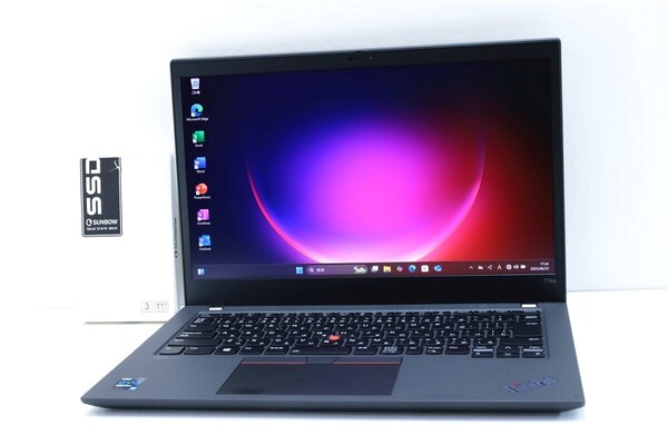 4K 3840x2160★11時間使用 14型 LENOVO ThinkPad T14s Gen2 11世代 i5 1145G7 メモリ16GB Nvme SSD512GBノードパソコン windwos11 レノボ F