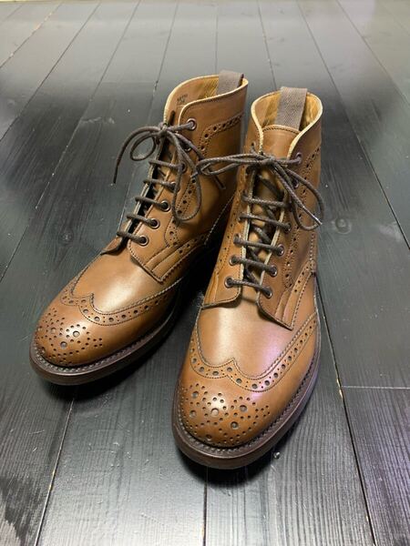 Tricker's トリッカーズ カントリーブーツ ブラウン 8.5 GLOSTER別注 ダイナソール