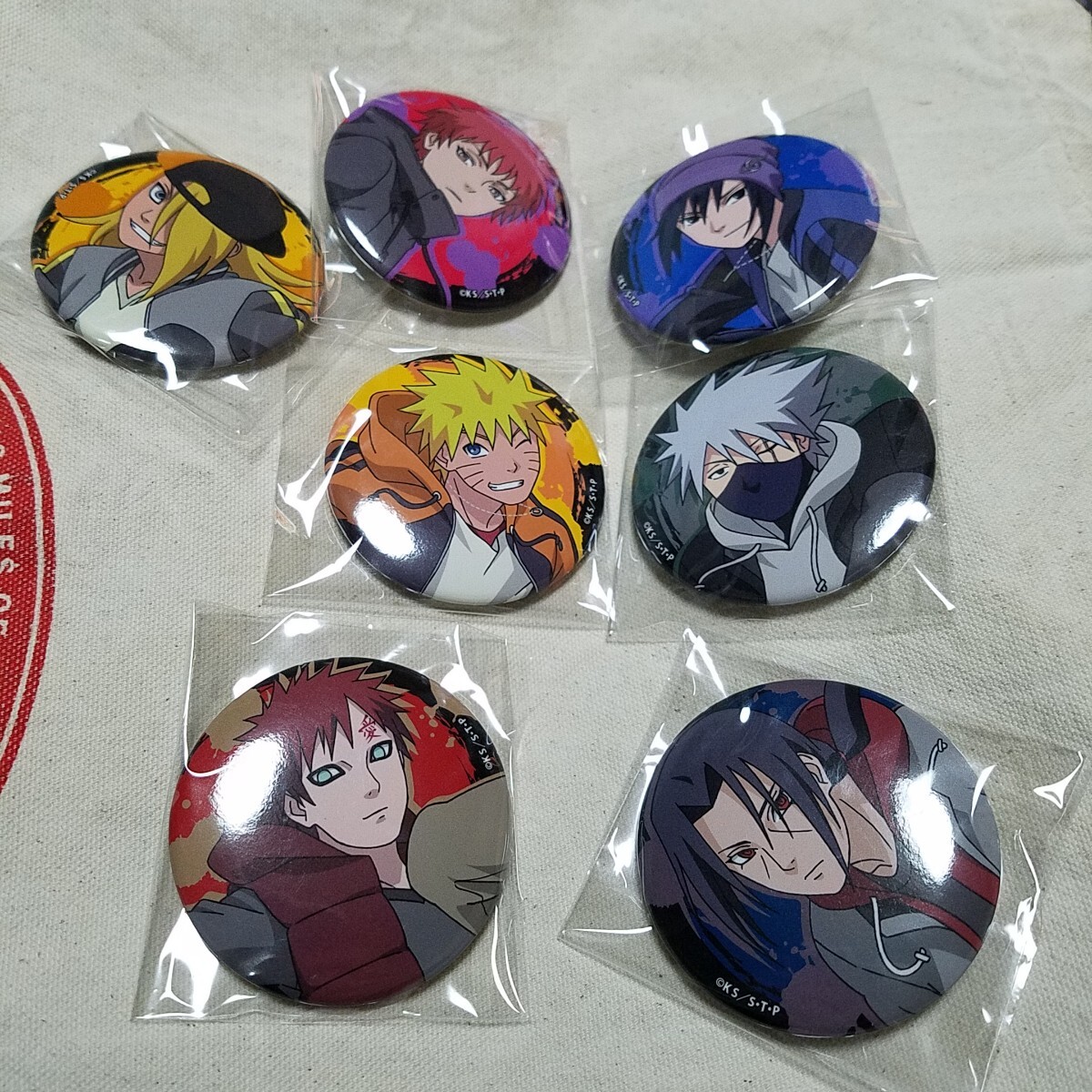 ナルト ゴールデン缶バッジ 未開封10点 ジャンプ サスケ カカシ