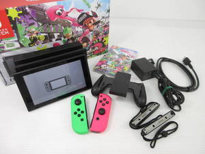 2505M1303 NINTENDO SWITCH ニンテンドースイッチ スプラトゥーン2 HAC-001 2017年製 箱付