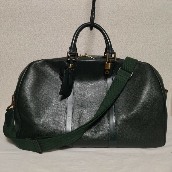 【美品】ルイヴィトン タイガ ケンダルPM エセピア ボストンバッグ 2way ショルダーバッグ ダークグリーン レザー M30124
