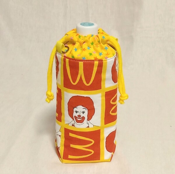 手作り☆保冷保温ペットボトルホルダー☆5~600ml☆マクドナルド☆ドナルド&ロゴ