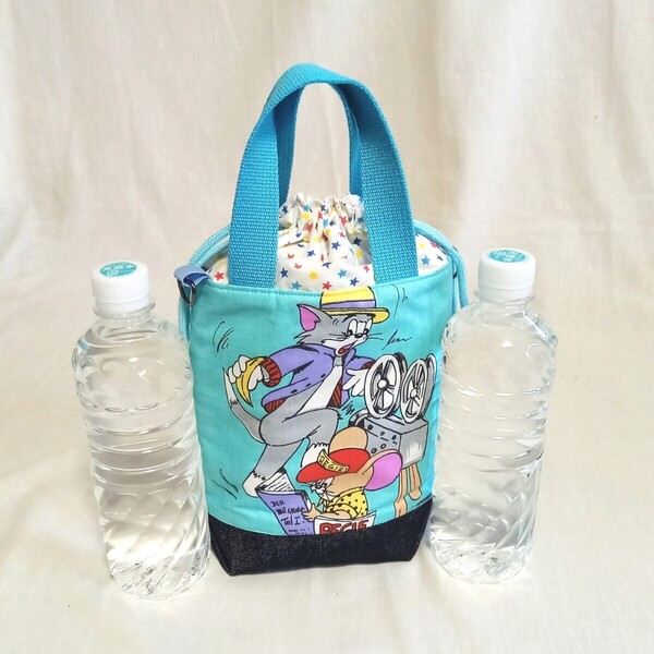 手作り☆保冷保温巾着バッグ☆トムとジェリー☆ヴィンテージ☆レア
