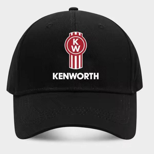 新品 KENWORTH KW プリント キャップ 野球帽 帽子 ブラック レッド メンズ レディース ユニセックス アメカジ ストリート