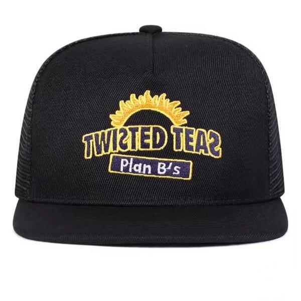 新品 Twisted Teas 刺繍 メッシュ キャップ 野球帽 帽子 黒 ブラック メンズ レディース ユニセックス アメカジ ストリート
