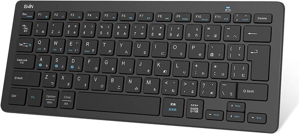 AY78 Ewin キーボード ワイヤレス bluetooth 小型 キーボード JIS基準 日本語配列 ios android Windows mac多システム対応