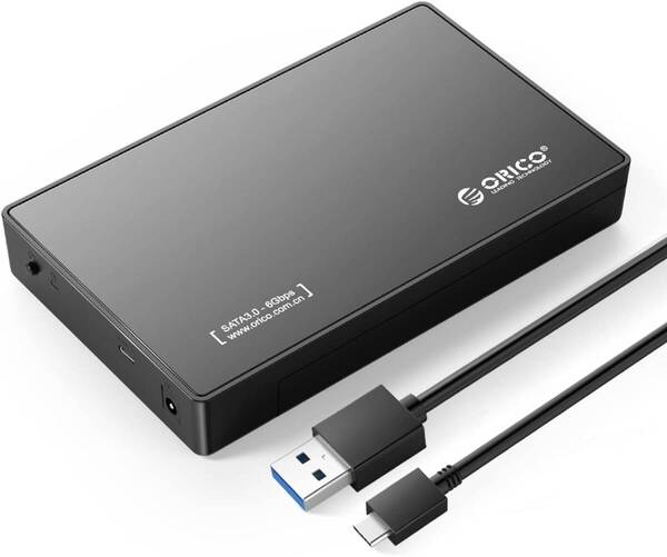 OY127 ORICO USB-C 3.5インチ HDDケース USB3.1 ハードディスクケース SATA3.0 外付け ケース 20TBまで 2.5 / 3.5 両方対応
