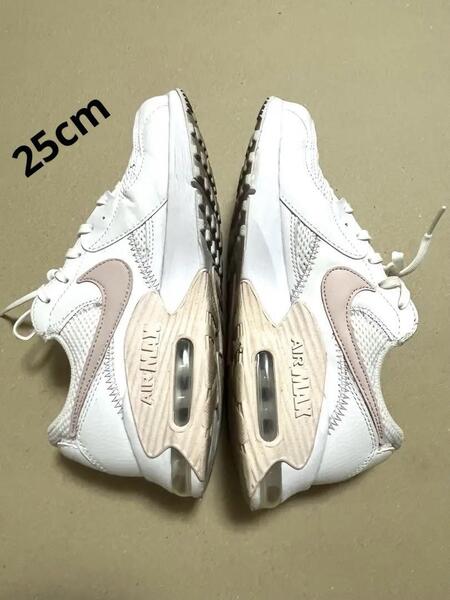 NIKE W AIRMAX EXCEE レディース 25cm 白ピンク