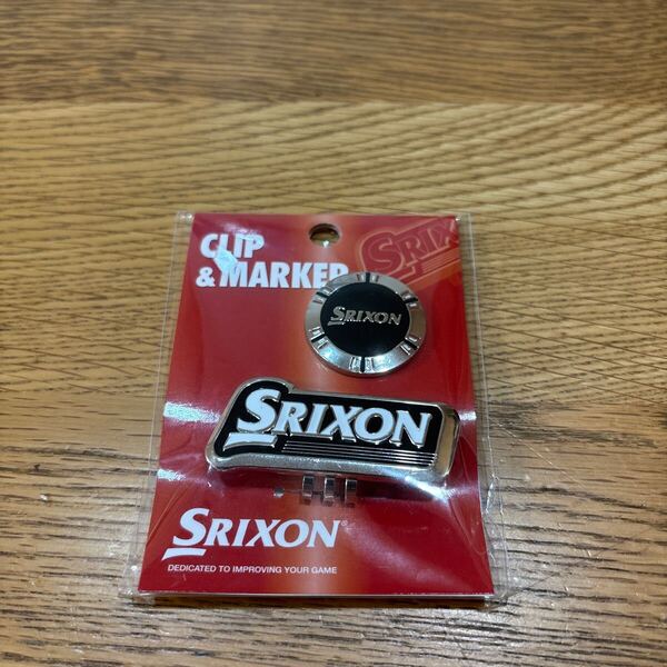 スリクソン SRIXON ゴルフ クリップマーカー ブラック×ホワイト×シルバー 未使用品 送料込