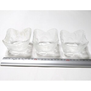 【送料無料】昭和レトロ ガラス 小鉢 3梱 セット 和食器 洋食器 お皿 食器【即決】
