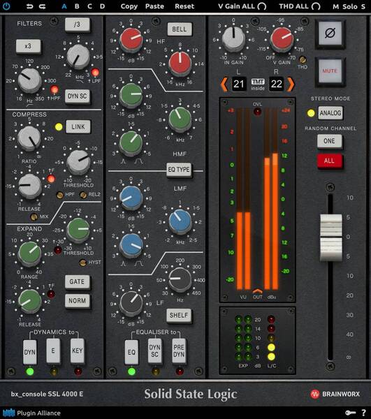 伝説的なSSLサウンドキャラクター『BX_CONSOLE SSL 4000 E』正規品 DTM ボカロ 歌ってみた Plugin Alliance