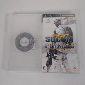 K)PSP ソフト2枚 SOCOM:U.S. Navy SEALs Portable ソーコムUSネイビーシールズ&モンスターハンターポータブル 2nd 動作未確認 7B0703