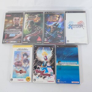 PSPゲームソフト7本セット ウイニングイレブン2008/モンスターハンター ポータブル2nd G・3rd/他合計7本 動作未確認 K7B2801