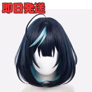 ★送料無料★あんさんぶるスターズ 冴霧笑主(さえぎりえす) ウィッグ コスプレ あんスタ プロセカ 青 ブルー 衣装 変装 かつら