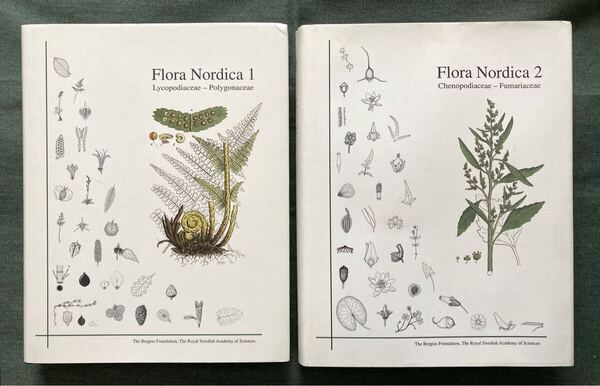 超稀少!北欧の植物事典 Flora Nordica 1&2セット スウェーデン王立科学アカデミー 英語 洋書