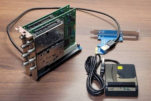 ★動作確認済み★アースソフト PT2 2枚、PCI 変換カード、カードリーダー
