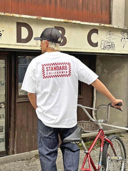 Standard California/スタンダードカリフォルニア SD Heavyweight Checker Logo T - Official Store Limited White XL チェッカーロゴ 限定