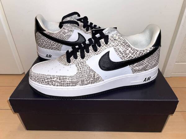 新品希少 2018年版 国内黒タグ NIKE AIR FORCE 1 LOW エアフォース ロー 白蛇 Snake スネーク US9 27cm True White Black Cocoa 845053-104