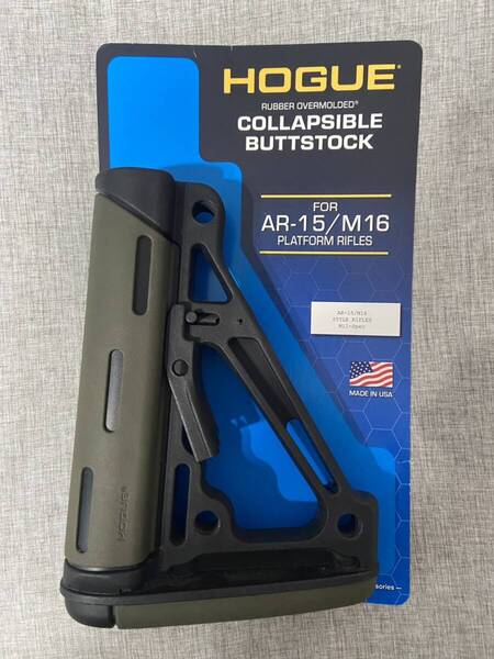 実物 HOGUE ストック M4 AR-15 OD