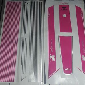 クレージュタクト 前期デカール ピンク×シルバー クレタク デカール 車体用ステッカー シール 色変更可能 スーパータクトaf09